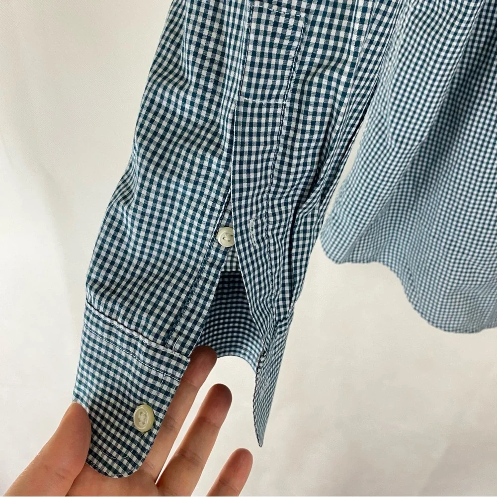 Chaps Blue Casual Button Down Shirt Relaxed Fit XL - Picture 6 of 6